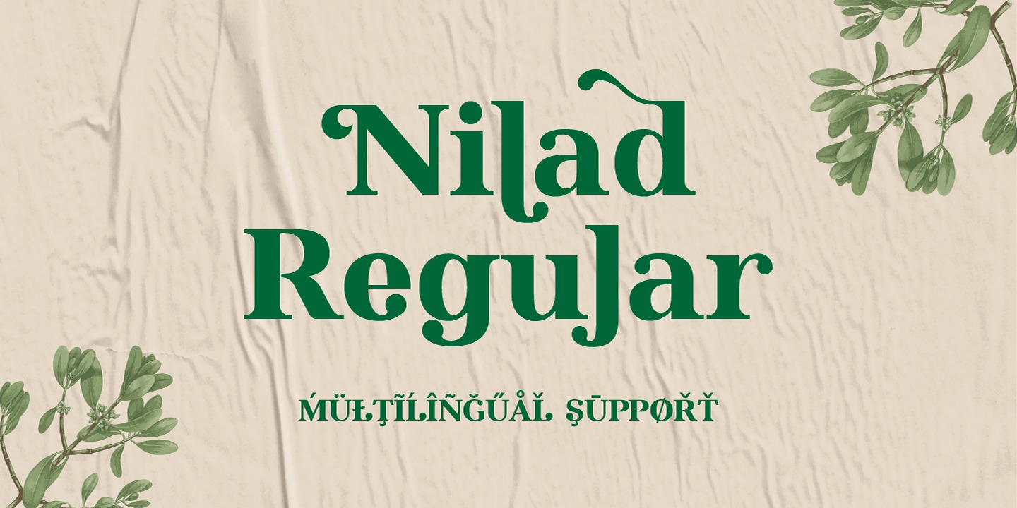 Nilad Font preview